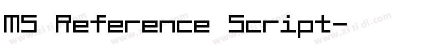 MS Reference Script字体转换 MS Reference Script字体转换